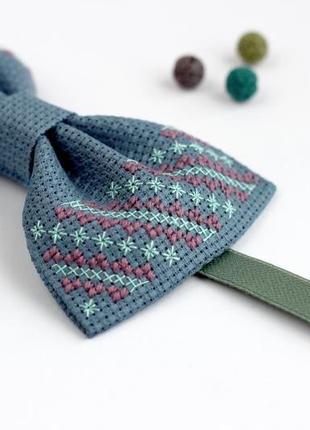 Вишитий метелик / галстук-бабочка / метелик з вишивкою4 фото