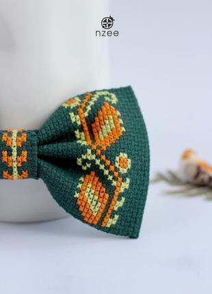 Вышитая галстук-бабочка / метелик з вишивкою4 фото