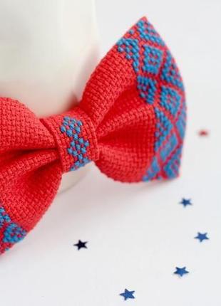 Вышитая галстук-бабочка / метелик з вишивкою3 фото