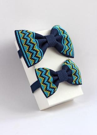 Комплект вишитих метеликів у стилі family look (2шт)