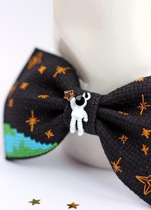 Краватка-метелик космос / краватка-метелик з космонавтом3 фото