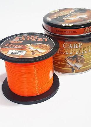 Леска energofish carp expert uv fluo оранжевая 1000м 0.3мм 12.5кг