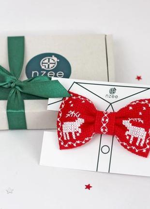 Дитячий новорічний метелик з оленями