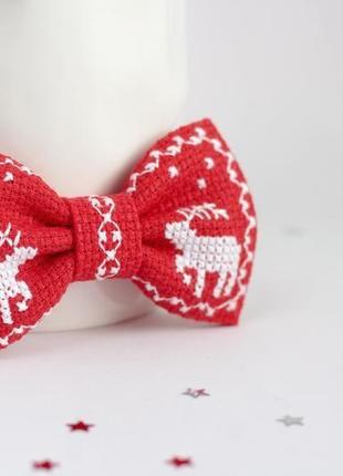 Дитячий новорічний метелик з оленями