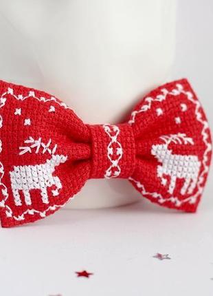 Дитячий новорічний метелик з оленями