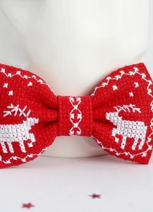 Дитячий новорічний метелик з оленями