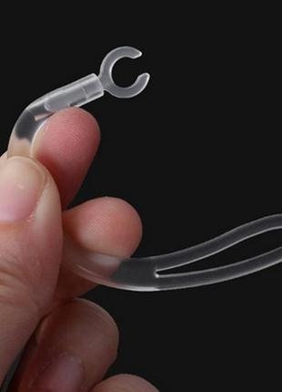 Силиконовая дужка, заушина которая не ломается, крючок, держатель блютуз гарнитуры