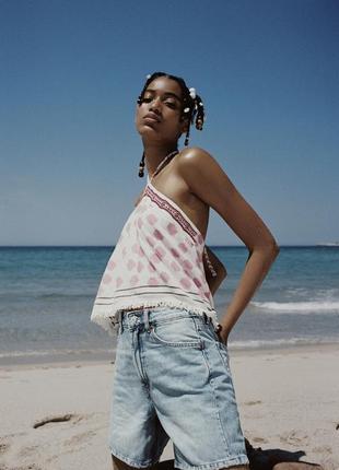 Zara джинсові шорти бермуди 34/xs