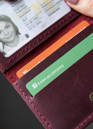 Кожаная обложка на права, id паспорт, водительские документы марсала3 фото