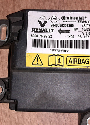 8200769222 блок управління airbag dacia logan (2007-2012) 2008