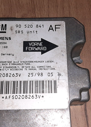 Блок управління airbag opel astra g, 90520841