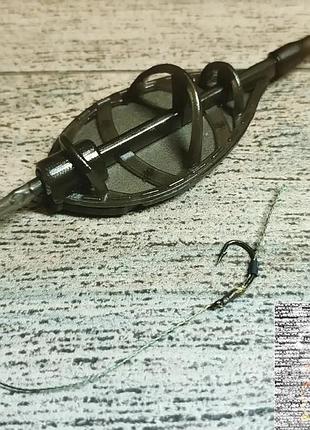 Коропова оснастка метод "flat feeder xl", вага 50 г (1 гачок)