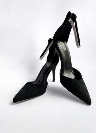 Туфли женские черные1 фото
