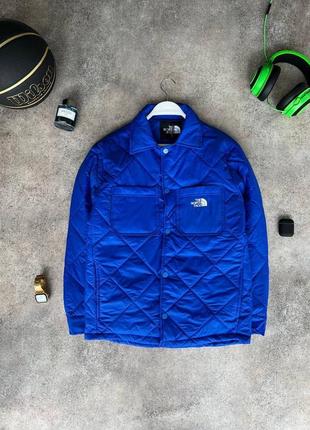 Чоловіча куртка the north face на весну у синьому кольорі premium якості, стильна та зручна куртка на кожен день1 фото