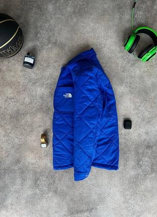Чоловіча куртка the north face на весну у синьому кольорі premium якості, стильна та зручна куртка на кожен день5 фото