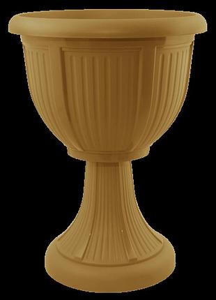 Вазон з підставкою леон 41 (глибокий) (бронзовий)