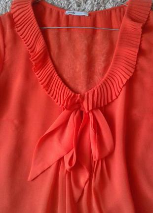 Оранжевая блуза,кофточка на м и л2 фото