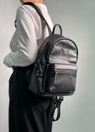 Рюкзак prada saffiano leather bag black1 фото