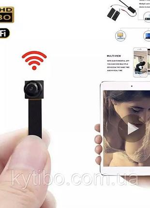 Мікрореєстратор 1080p full hd ultra mini, wi-fi, гнучка відеокамера, відео аудіорекордер