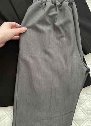 Классические брюки серого цвета goldi3 фото