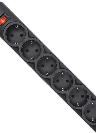 Сетевой фильтр defender dfs 155 5m 6 роз black (99496)