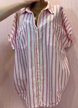 Удлиненная рубашка женская в полоску рубашка женская в полоску next туника полосатая женск...