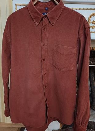 Рубашка вельветовая camargue размер xl (43/44)