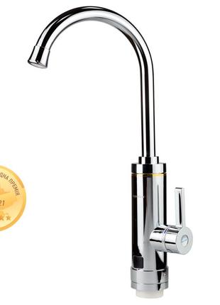 Кран-водонагрівач проточний на гайці для кухні hz 3.0 квт 0.4-5бар (c) aquatica hz-6b143c (9791110) ve-33