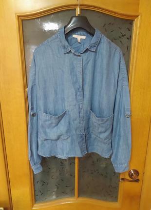 Отличная рубашка оверсайз из лиоселла от esprit,p.  l