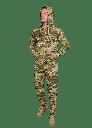 Тактичний спортивний костюм basic zip multicam