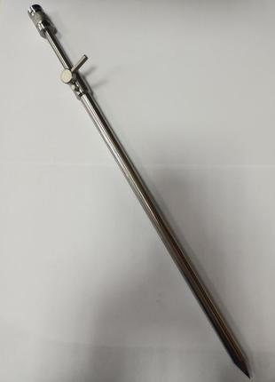 Телескопическая стойка под буз-бар или сигнализатор поклевки премиум с нержавейки (350-650мм)