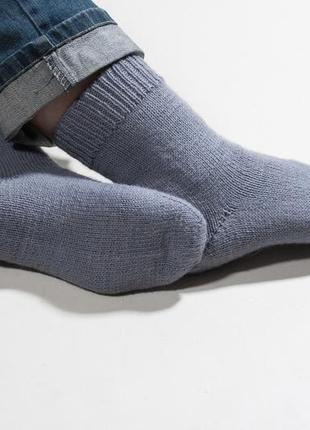Теплые вязаные носки унисекс2 фото