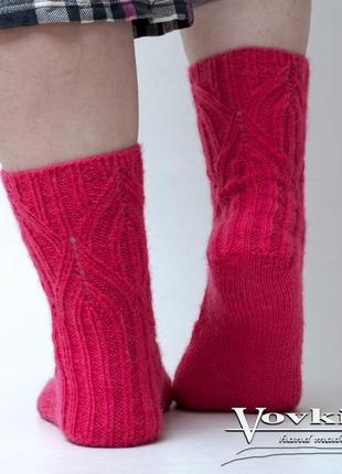 Яскраві рожеві шкарпетки для дівчини, жіночі теплі шкарпетки10 фото