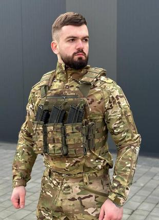 Плитоноска molle multicam з підсумками для магазинів