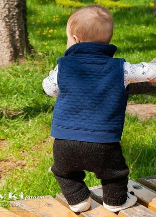 Дитячі в′язані штани з вовни мериносової4 фото