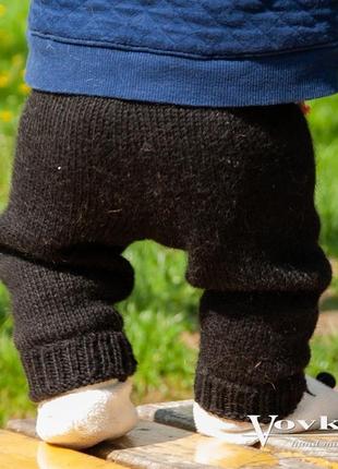 Дитячі в′язані штани з вовни мериносової6 фото