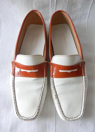 Лаковые мокасины navyboot р.39 дл.ст 25,5см