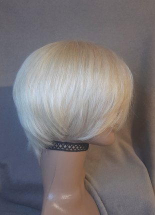 Перука з натурального волосся натуральный парик волосы блонд6 фото