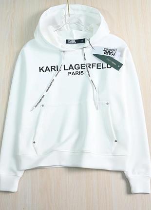 Спортивный костюм karl lagerfeld черный белый6 фото