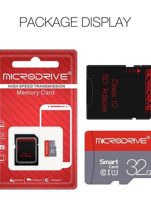 Картка пам'яті micro sd 64 gb u3 від microdrive високошвидкісна! class 10