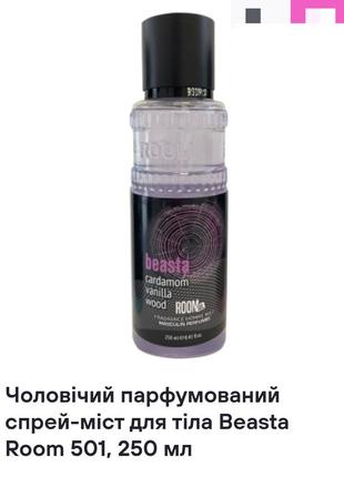 Чоловічий парфумований спрей-міст для тіла discovery room 501, 250 мл4 фото