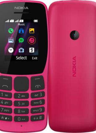 Телефон nokia 110 duos рожевого кольору