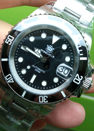 Годинник наручний steeldive sd1953 nh35a wr200m хомаж rolex18 фото