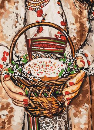 Премиум картина по номерам 40х50 на деревянном подрамнике "семейные традиции © карина зимина" pbs53949