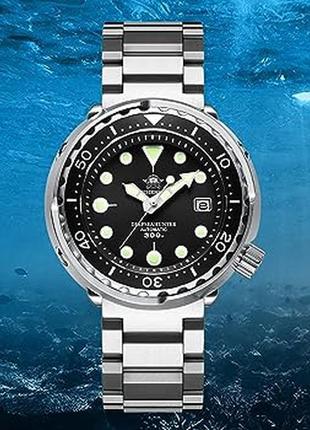 Годинник наручний дайвер addiesdive tuna, тунець 300m seiko nh35