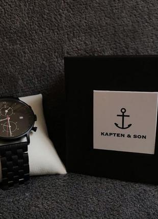 Наручні годинники чорні kapten&son (німецькі)