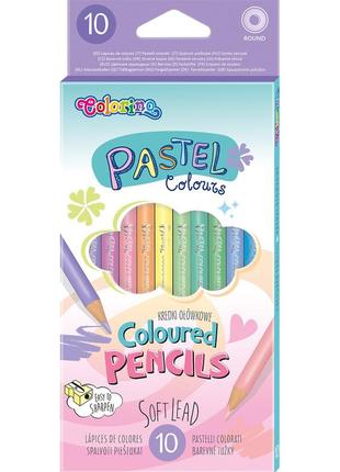 Набор карандашей 10 цв. colorino pastel (80813ptr)