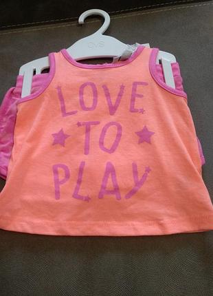 Комплект майка и шортики ovs fagottino