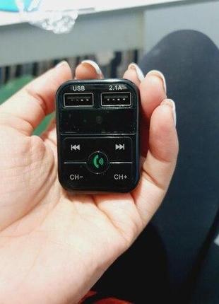 Автомобильный fm-трансмиттер wireless bluetooth car kit mp3 player, фм модулятор для авто с блютуз на два юсб