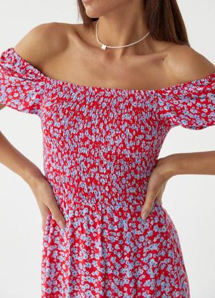 Женское длинное платье с эластичным поясом, цвет: лавандовый4 фото